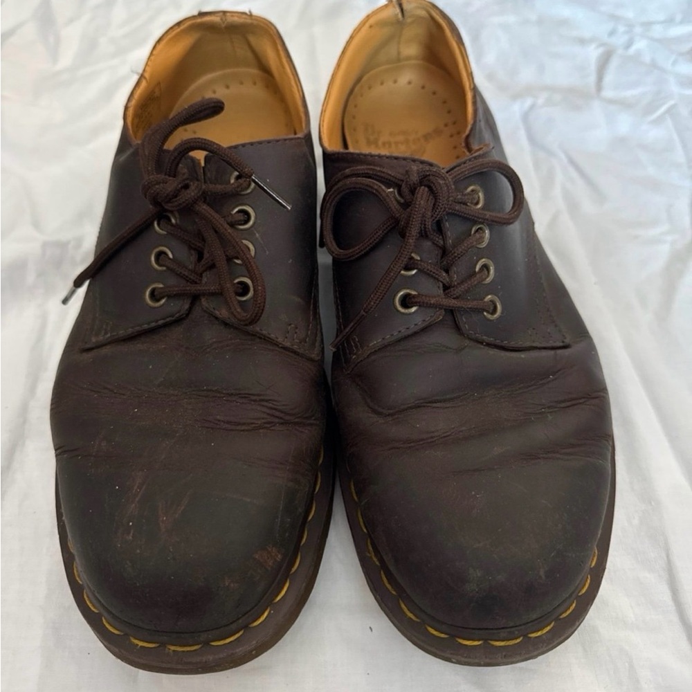 Vintage Dr Doc Martens 4 eye Oxford Brown Shoes Men’s Size 9 Made In China